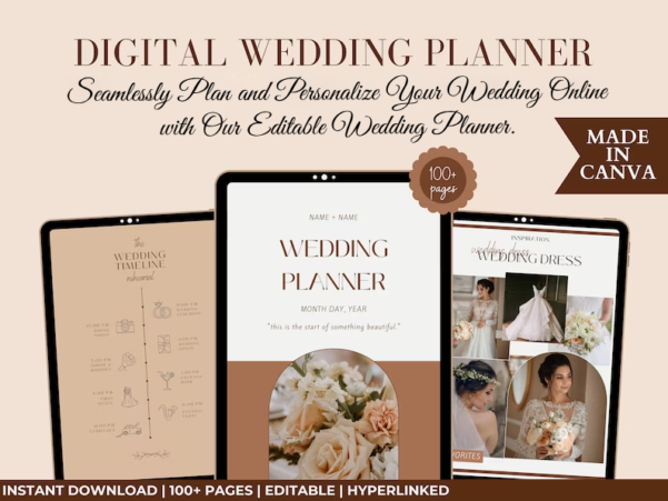 Digital Wedding Planner Template